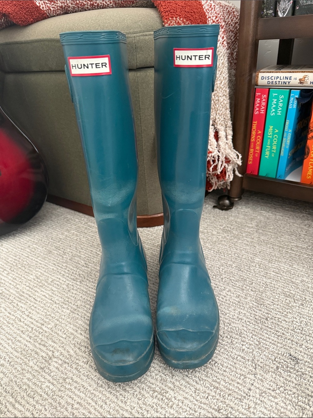 Hunter Teal Tall Rain Boots